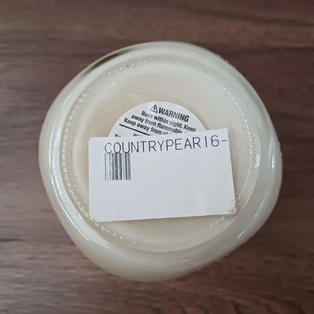 Antique Candle Co Country Pear by Cotton Stem 16 oz Soy Mason Jar Candle